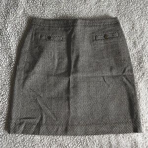 Houndstooth Glittery Mini Skirt